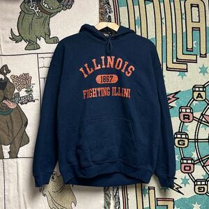 Vintage Illinois University Spell Out Hoodie‎
